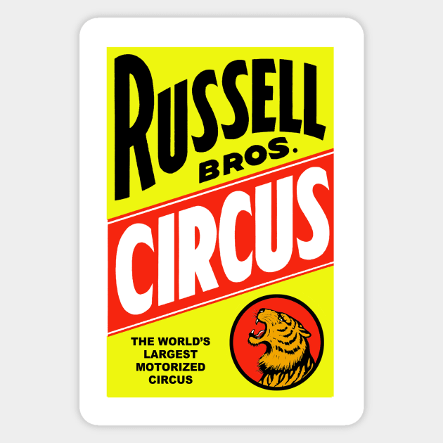 Russell Bros. Circus Sticker by headrubble